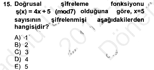 Matematik 2 2012-2013 Dönem Sonu Sınavı - 15. soru