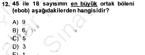 Matematik 2 2014-2015 Dönem Sonu Sınavı - 12. soru