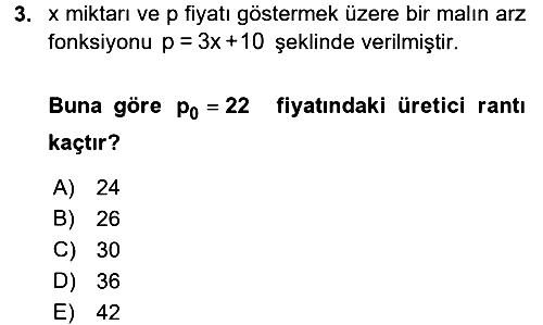 Matematik 2 2017-2018 Dönem Sonu Sınavı - 3. soru