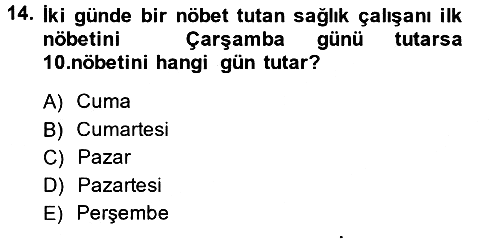 Matematik 2 2013-2014 Tek Ders Sınavı - 14. soru