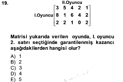 Matematik 2 2013-2014 Tek Ders Sınavı - 19. soru