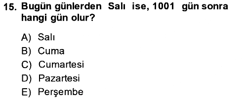 Matematik 2 2014-2015 Tek Ders Sınavı - 15. soru