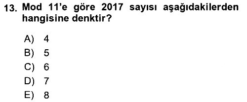Matematik 2 2018-2019 Yaz Okulu Sınavı - 13. soru