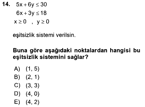 Matematik 2 2024-2025 Ara Sınav - 14. soru