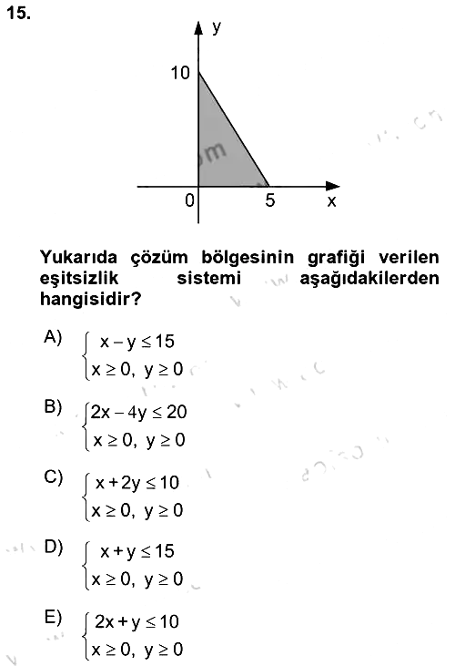 Matematik 2 2024-2025 Ara Sınav - 15. soru