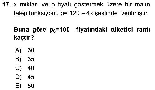 Matematik 2 2024-2025 Ara Sınav - 17. soru