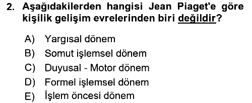 Örgütsel Davranış 2016-2017 3 Ders Sınavı - 2. soru