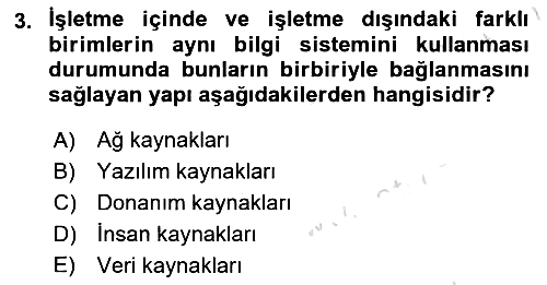 Sistem Analizi Ve Tasarımı 2018-2019 3 Ders Sınavı - 3. soru
