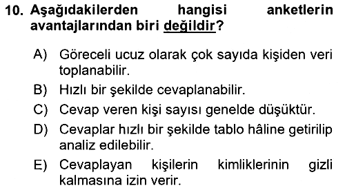 Sistem Analizi Ve Tasarımı 2024-2025 Yaz Okulu Sınavı - 10. soru