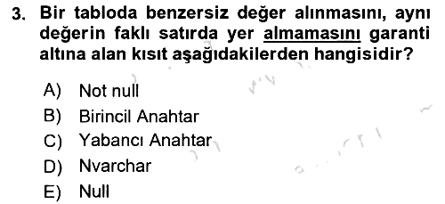 Veritabanı Programlama 2021-2022 Ara Sınav - 3. soru
