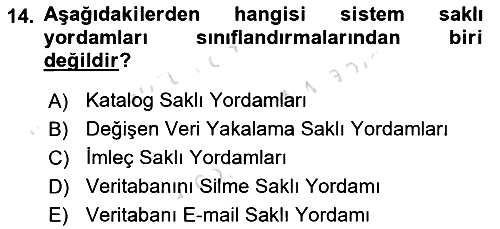 Veritabanı Programlama 2023-2024 Ara Sınav - 14. soru