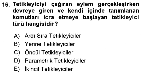 Veritabanı Programlama 2024-2025 Ara Sınav - 16. soru