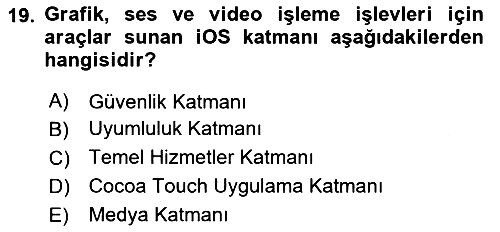 Yeni İletişim Teknolojileri 2025-2026 Ara Sınav - 19. soru