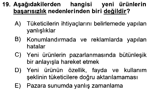 Yenilik Yönetimi 2021-2022 Ara Sınav - 19. soru