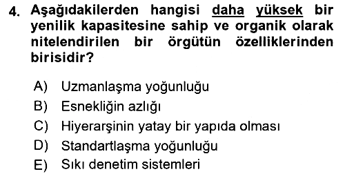Yenilik Yönetimi 2022-2023 Ara Sınav - 4. soru