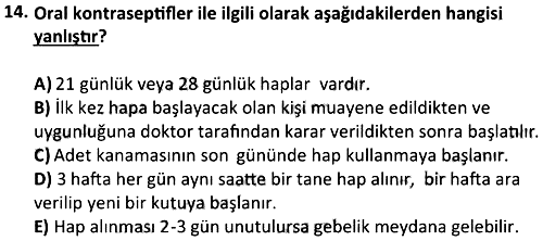 Afetlerde Halk Sağlığı Hizmetleri 2024-2025 Ara Sınav - 14. soru