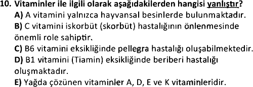 Gıda Güvenliğinin Temel Prensipleri 2021-2022 Ara Sınav - 10. soru
