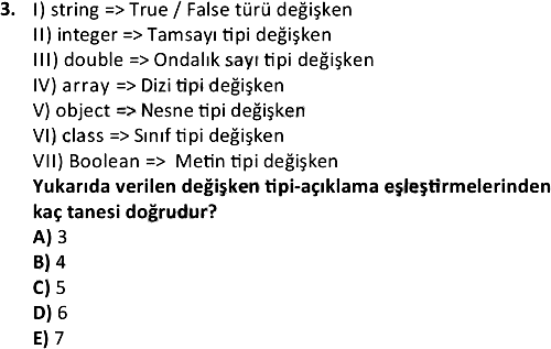 İnternet Programcılığı 1 2020-2021 Ara Sınav - 3. soru