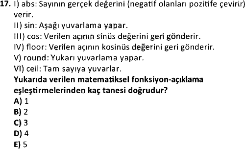İnternet Programcılığı 1 2020-2021 Ara Sınav - 17. soru
