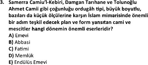 Genel Sanat Tarihi 2020-2021 Ara Sınav - 3. soru