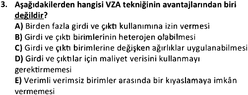 Sağlık Kurumları Yönetimi 2 2018-2019 Ara Sınav - 3. soru