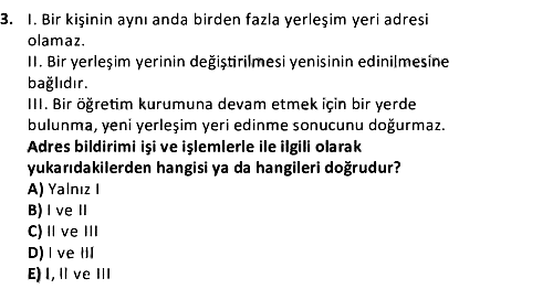 Bina Yönetimi ve Site İşletmeciliği 2021-2022 3 Ders Sınavı - 3. soru