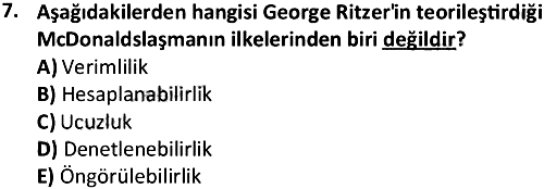 Küreselleşme Kuramları 2022-2023 3 Ders Sınavı - 7. soru