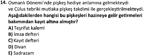 Protokol ve Sosyal Davranış Kuralları 2022-2023 3 Ders Sınavı - 14. soru