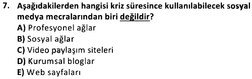 Turizm ve Tanıtım 2024-2025 Dönem Sonu Sınavı - 7. soru