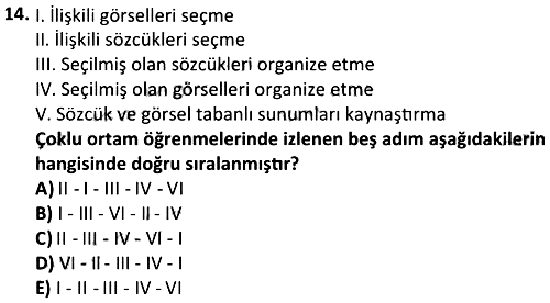 Çoklu Ortam Uygulamaları 2023-2024 Ara Sınav - 14. soru