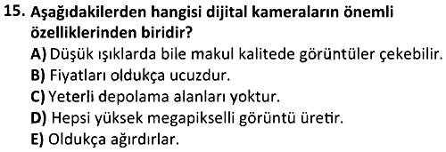 Görsel İletişim Tasarımı 2023-2024 Dönem Sonu Sınavı - 15. soru